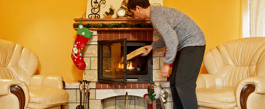 Rusted Metal Fireplace Restoration in American Canyon, California