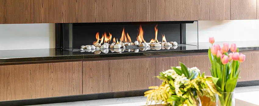 Double-height Fireplace Design Refurbishment in American Canyon, California